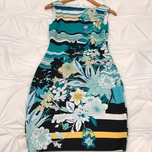 Scuba type material dress